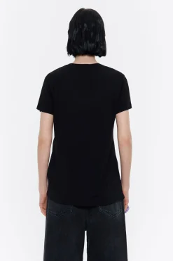 Mujer BIMBA Y LOLA Camisetas<Camiseta Recta Negra