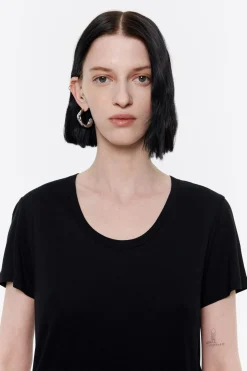 Mujer BIMBA Y LOLA Camisetas<Camiseta Recta Negra