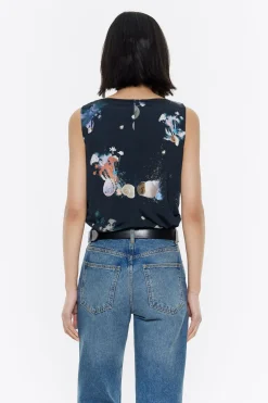 Mujer BIMBA Y LOLA Camisetas<Camiseta Waves Antracita