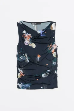 Mujer BIMBA Y LOLA Camisetas<Camiseta Waves Antracita