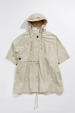 Mujer BIMBA Y LOLA Gabardinas Y Chaquetas<Capa Oversize Algodon Piedra