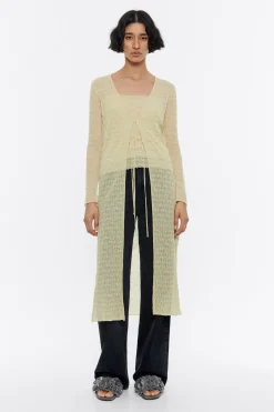Mujer BIMBA Y LOLA Punto<Cardigan Largo Maxi Punto Lima