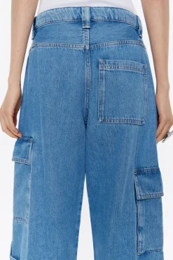 Mujer BIMBA Y LOLA Pantalones<Cargo - Vaquero Azul