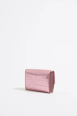 Mujer BIMBA Y LOLA Carteras Y Monederos<Cartera Grabado Cocodrilo Rosa Claro