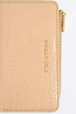 Mujer BIMBA Y LOLA Carteras Y Monederos<Cartera Grabado Cocodrilo Arena