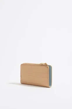 Mujer BIMBA Y LOLA Carteras Y Monederos<Cartera Grabado Cocodrilo Arena