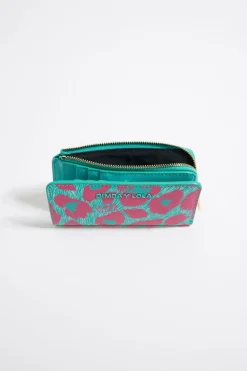 Mujer BIMBA Y LOLA Carteras Y Monederos<Cartera Leopard Turquesa