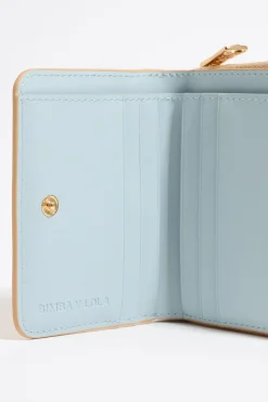 Mujer BIMBA Y LOLA Carteras Y Monederos<Cartera Solapa Grabado Cocodrilo Arena