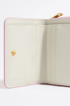 Mujer BIMBA Y LOLA Carteras Y Monederos<Cartera Solapa Grabado Cocodrilo Rosa