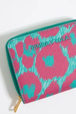 Mujer BIMBA Y LOLA Carteras Y Monederos<Cartera Solapa Leopard Turquesa