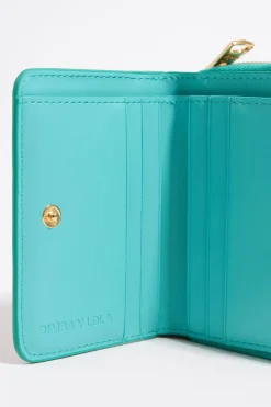 Mujer BIMBA Y LOLA Carteras Y Monederos<Cartera Solapa Leopard Turquesa
