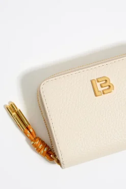 Mujer BIMBA Y LOLA Piel<Cartera Solapa Piel Blanco Roto