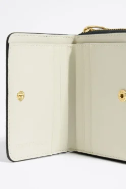 Mujer BIMBA Y LOLA Piel<Cartera Solapa Piel Negra