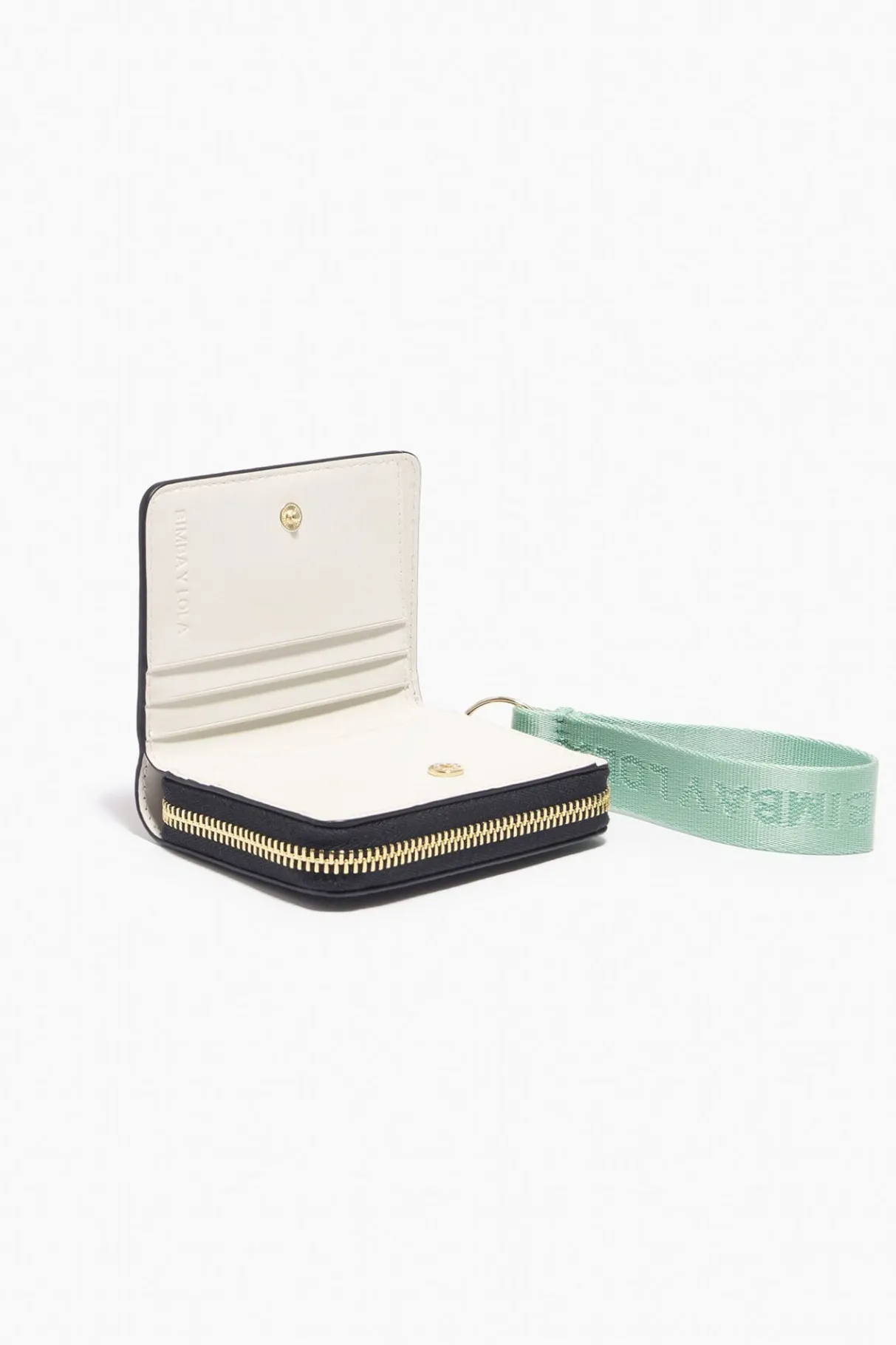 Mujer BIMBA Y LOLA Piel<Cartera Solapa Piel Negra