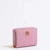 Mujer BIMBA Y LOLA Piel<Cartera Solapa Piel Rosa