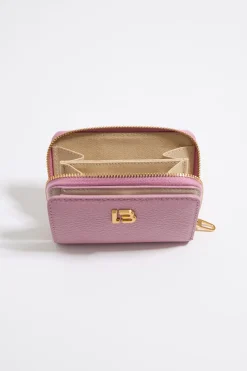 Mujer BIMBA Y LOLA Piel<Cartera Solapa Piel Rosa