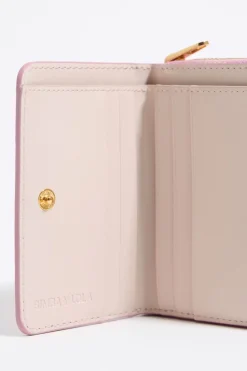 Mujer BIMBA Y LOLA Piel<Cartera Solapa Piel Rosa