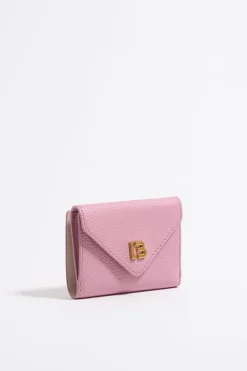 Mujer BIMBA Y LOLA Piel<Cartera Solapa Piel Rosa
