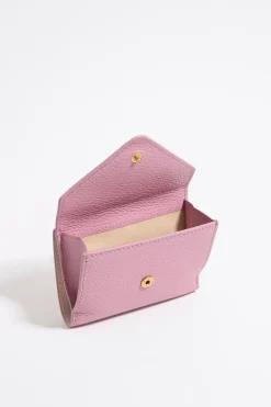 Mujer BIMBA Y LOLA Piel<Cartera Solapa Piel Rosa