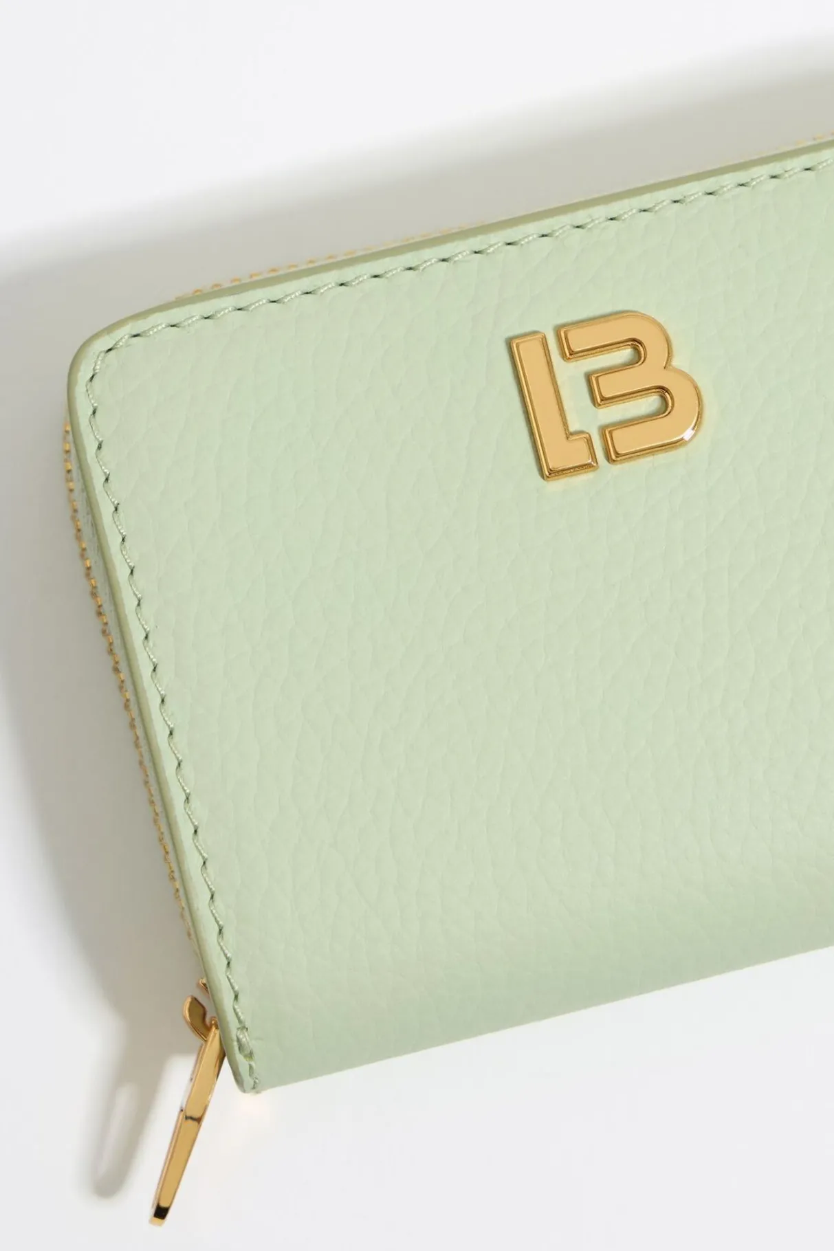 Mujer BIMBA Y LOLA Piel<Cartera Solapa Piel Verde Pastel