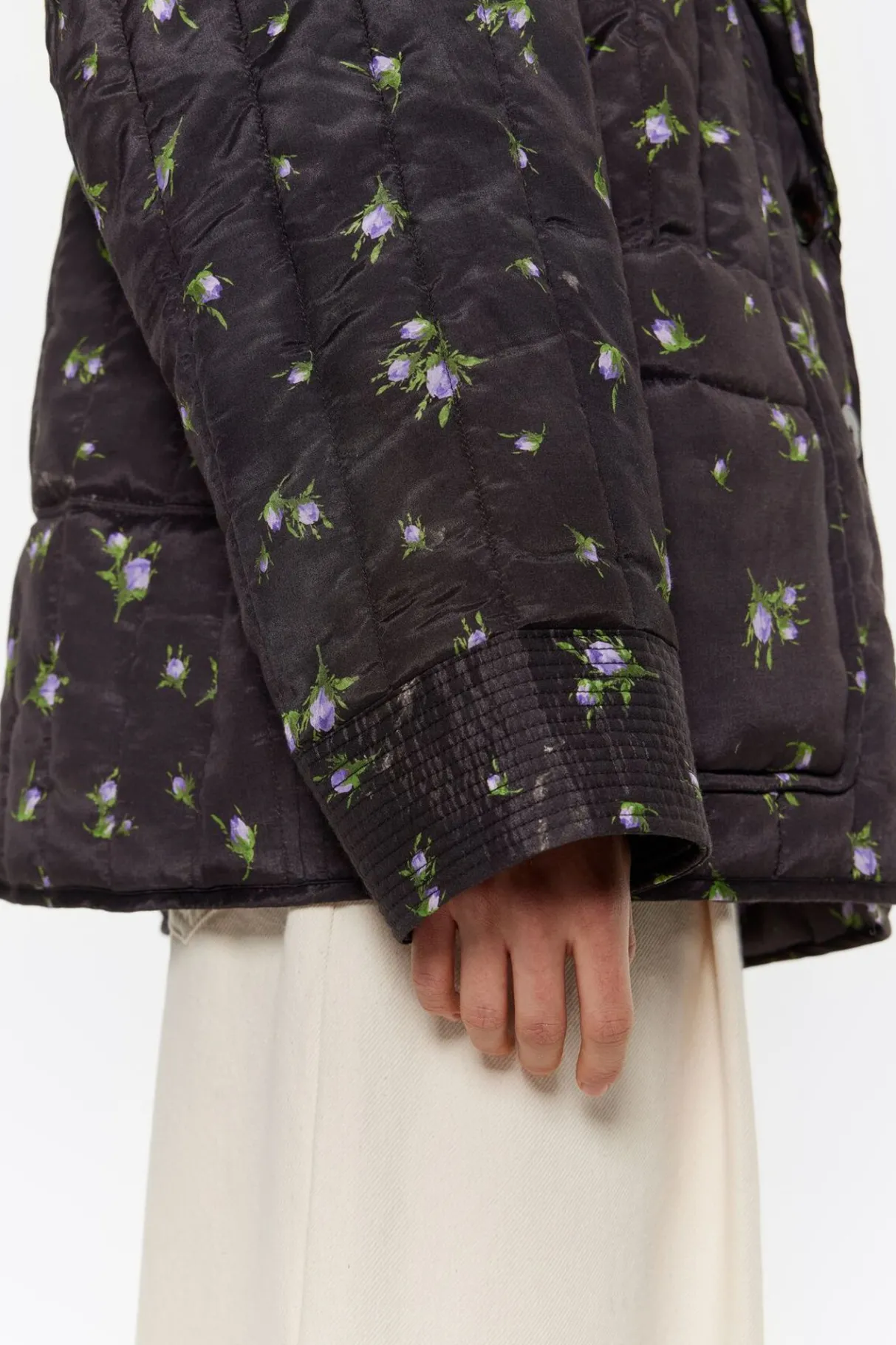 Mujer BIMBA Y LOLA Total Look<Cazadora Acolchada Flowers Negra