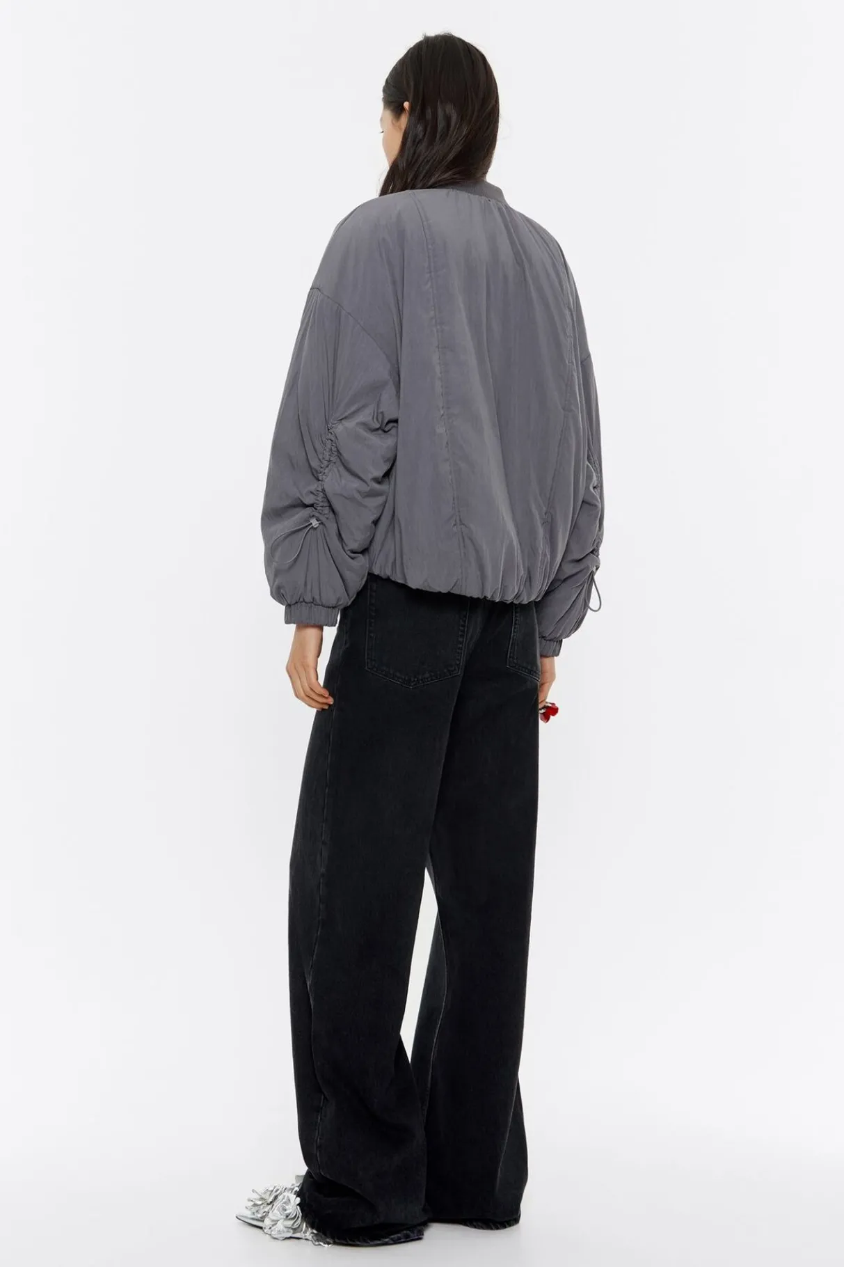 Mujer BIMBA Y LOLA Gabardinas Y Chaquetas<Cazadora Acolchada Reversible Gris