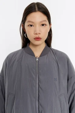 Mujer BIMBA Y LOLA Gabardinas Y Chaquetas<Cazadora Acolchada Reversible Gris