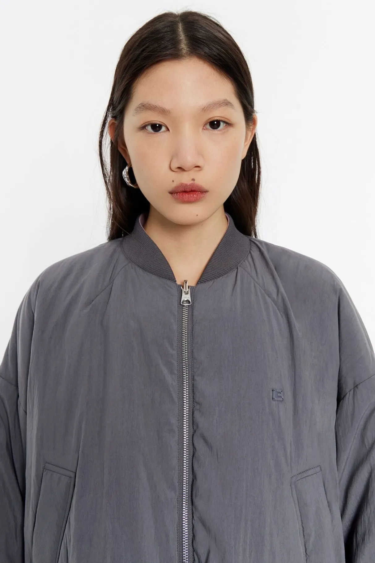 Mujer BIMBA Y LOLA Gabardinas Y Chaquetas<Cazadora Acolchada Reversible Gris