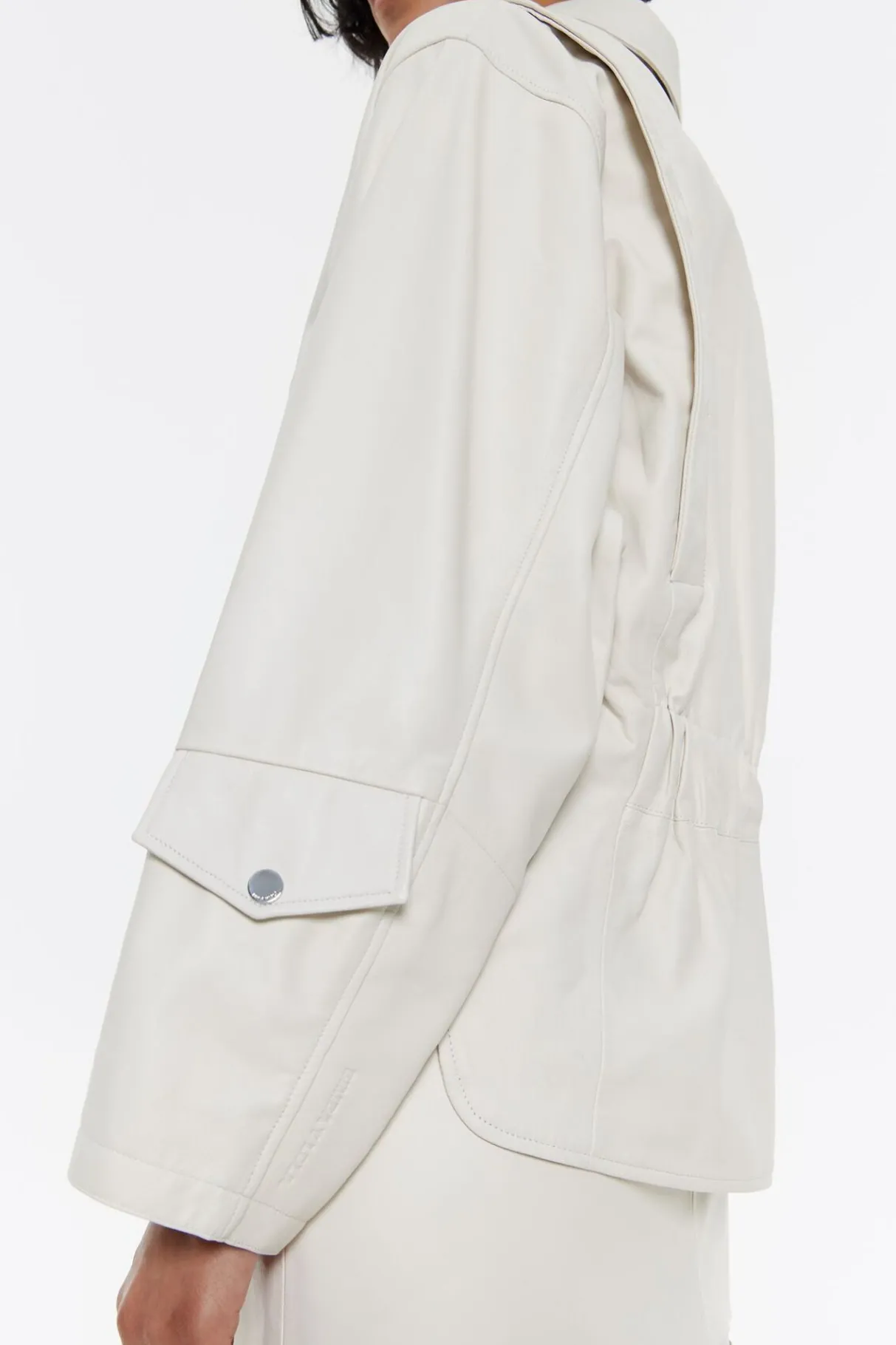 Mujer BIMBA Y LOLA Total Look<Cazadora Biker Piel Gris Hielo