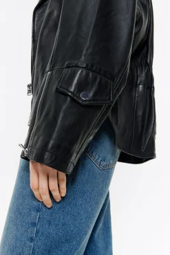 Mujer BIMBA Y LOLA Piel<Cazadora Biker Piel Negra