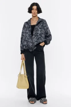 Mujer BIMBA Y LOLA Gabardinas Y Chaquetas<Cazadora Bomber Fluida Canary Camo Caqui