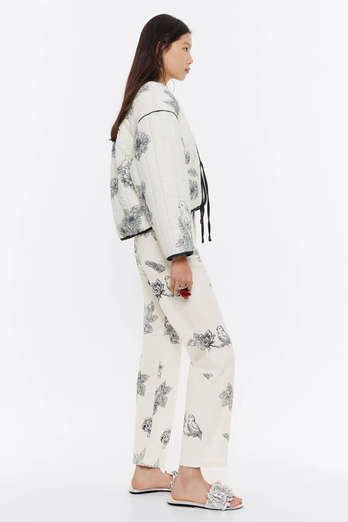 Mujer BIMBA Y LOLA Total Look<Cazadora Corta Acolchada Canary Pop Blanca