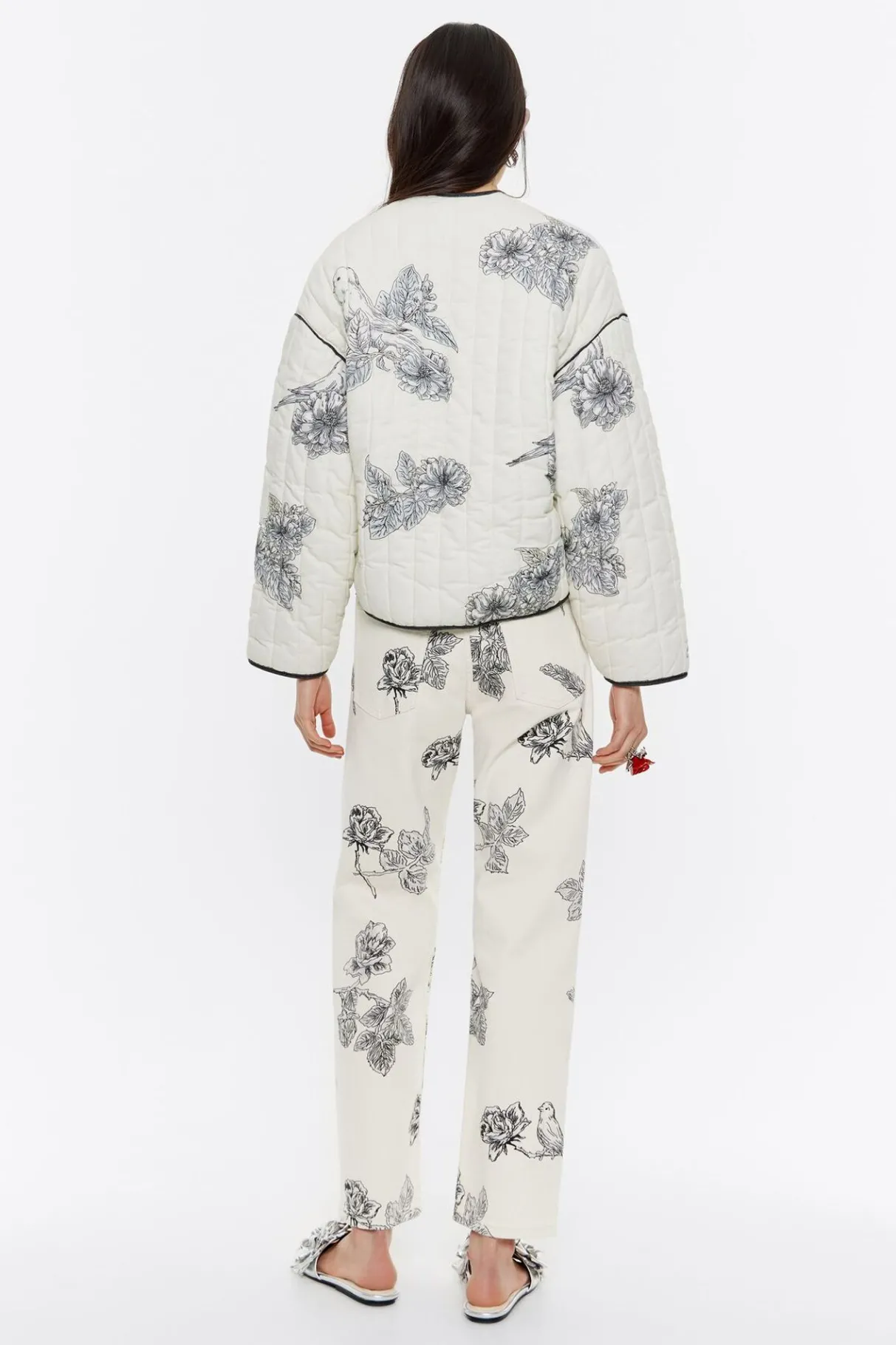 Mujer BIMBA Y LOLA Total Look<Cazadora Corta Acolchada Canary Pop Blanca