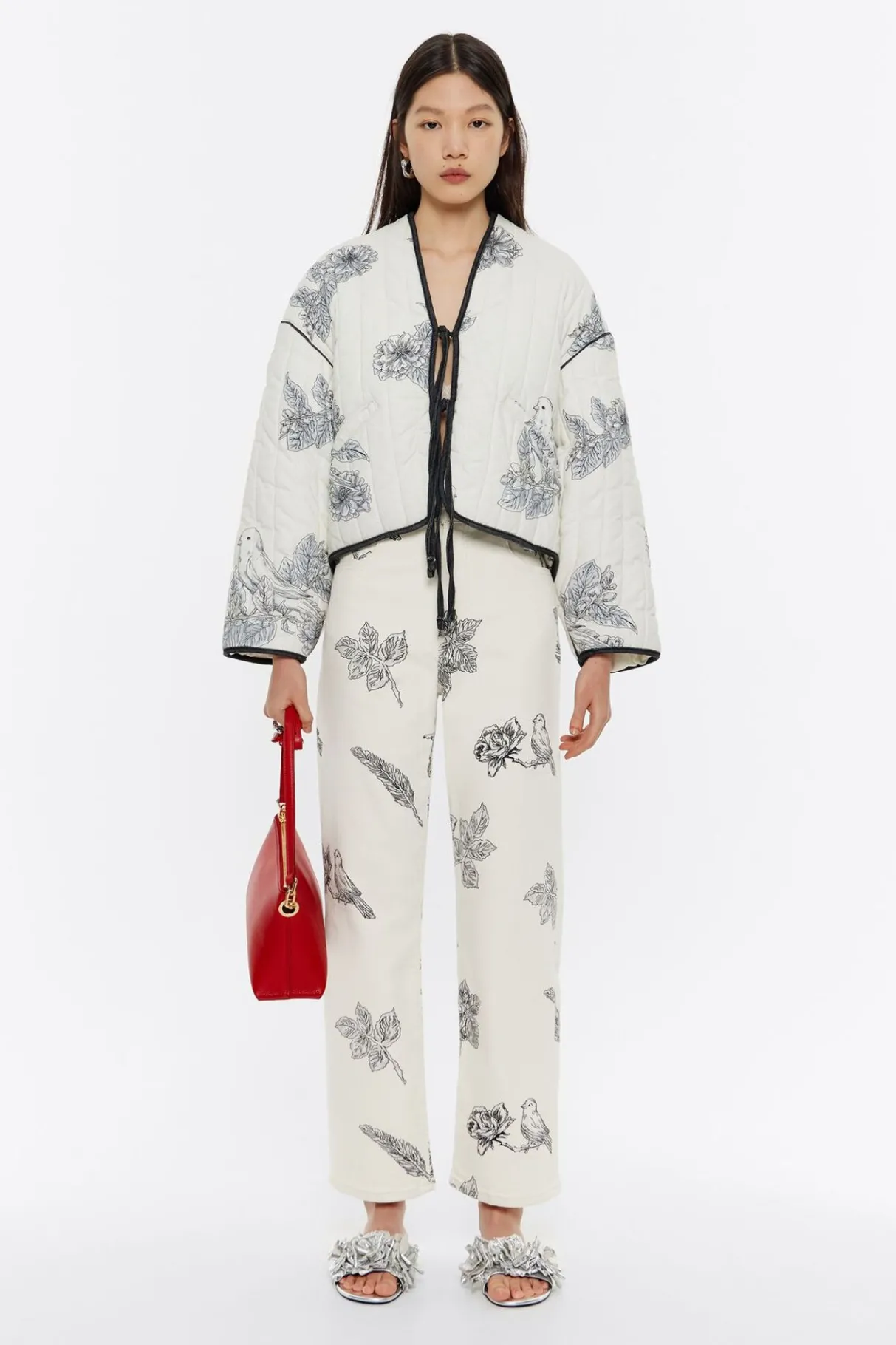 Mujer BIMBA Y LOLA Total Look<Cazadora Corta Acolchada Canary Pop Blanca