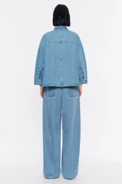 Mujer BIMBA Y LOLA Denim<Cazadora Denim Recta Azul