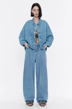 Mujer BIMBA Y LOLA Denim<Cazadora Denim Recta Azul