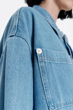 Mujer BIMBA Y LOLA Denim<Cazadora Denim Recta Azul