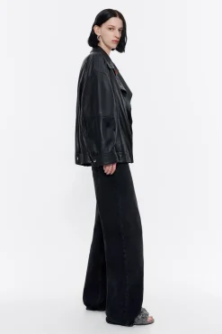 Mujer BIMBA Y LOLA Piel<Cazadora Piel Negra