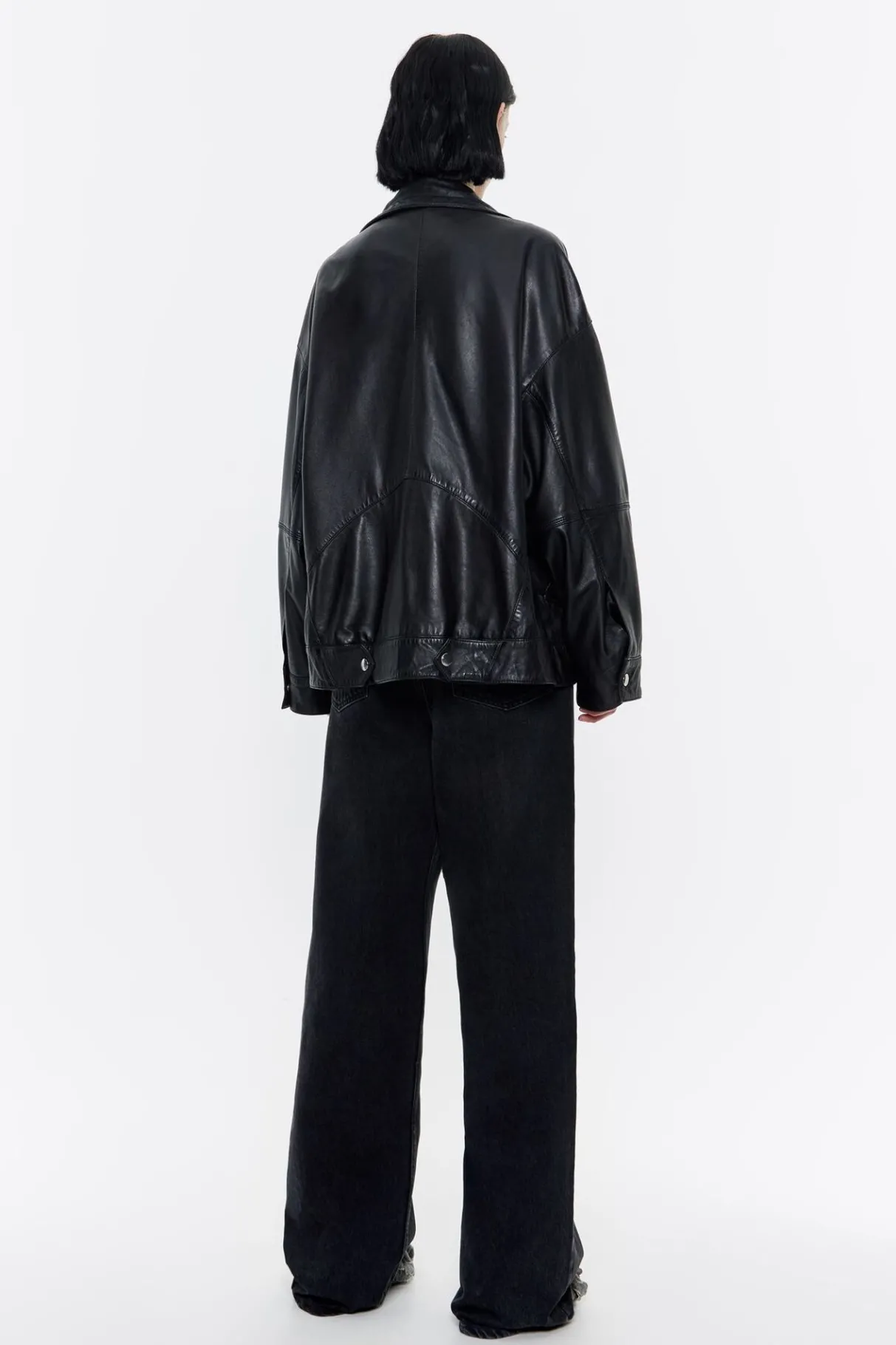 Mujer BIMBA Y LOLA Piel<Cazadora Piel Negra