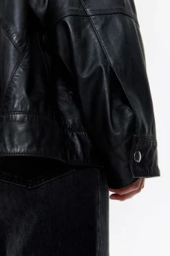 Mujer BIMBA Y LOLA Piel<Cazadora Piel Negra