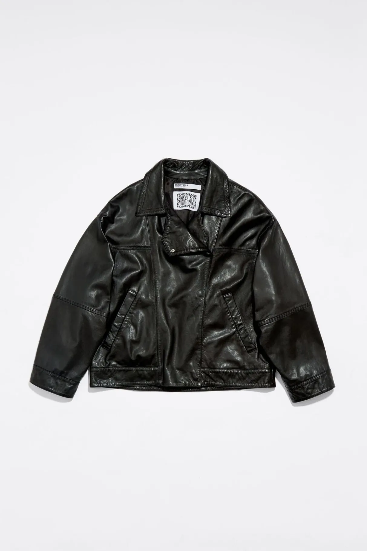 Mujer BIMBA Y LOLA Piel<Cazadora Piel Negra