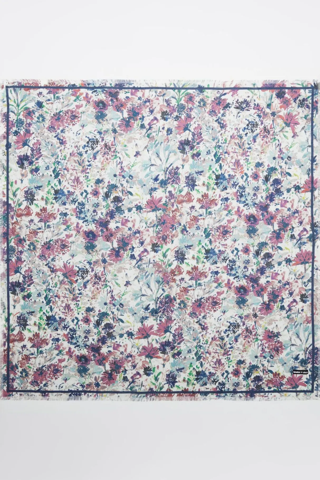 Mujer BIMBA Y LOLA Pañuelos<Chal Flores Acuarela Blanco Roto