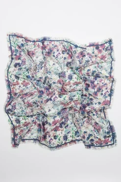 Mujer BIMBA Y LOLA Pañuelos<Chal Flores Acuarela Blanco Roto