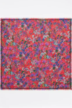 Mujer BIMBA Y LOLA Pañuelos<Chal Flores Acuarela Sandia