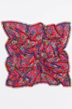 Mujer BIMBA Y LOLA Pañuelos<Chal Flores Acuarela Sandia