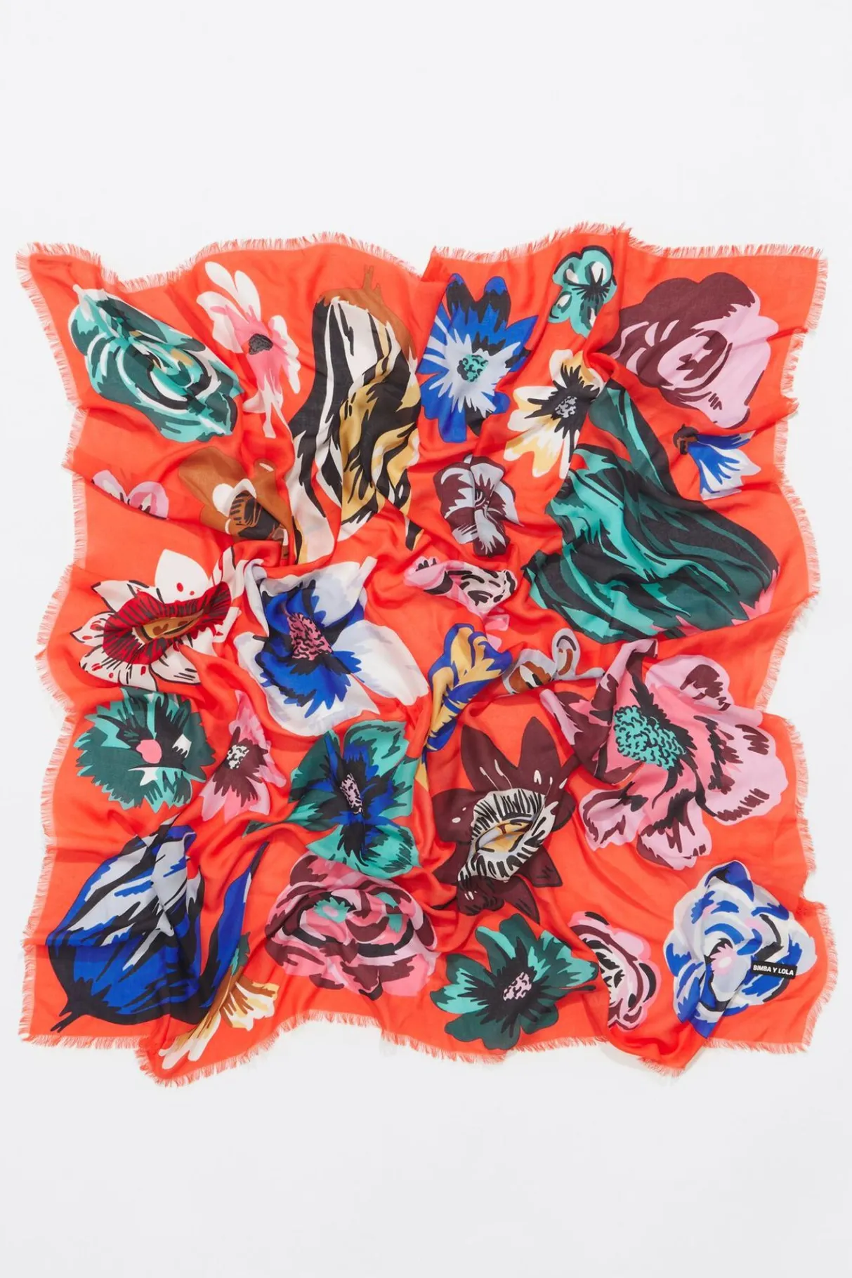 Mujer BIMBA Y LOLA Pañuelos<Chal Flores Xl Coral