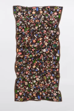 Mujer BIMBA Y LOLA Pañuelos<Chal Flores Y Jarrones Naif Topo