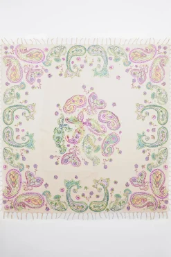 Mujer BIMBA Y LOLA Pañuelos<Chal Pasley Acuarela Marfil