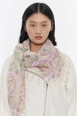 Mujer BIMBA Y LOLA Pañuelos<Chal Pasley Acuarela Marfil