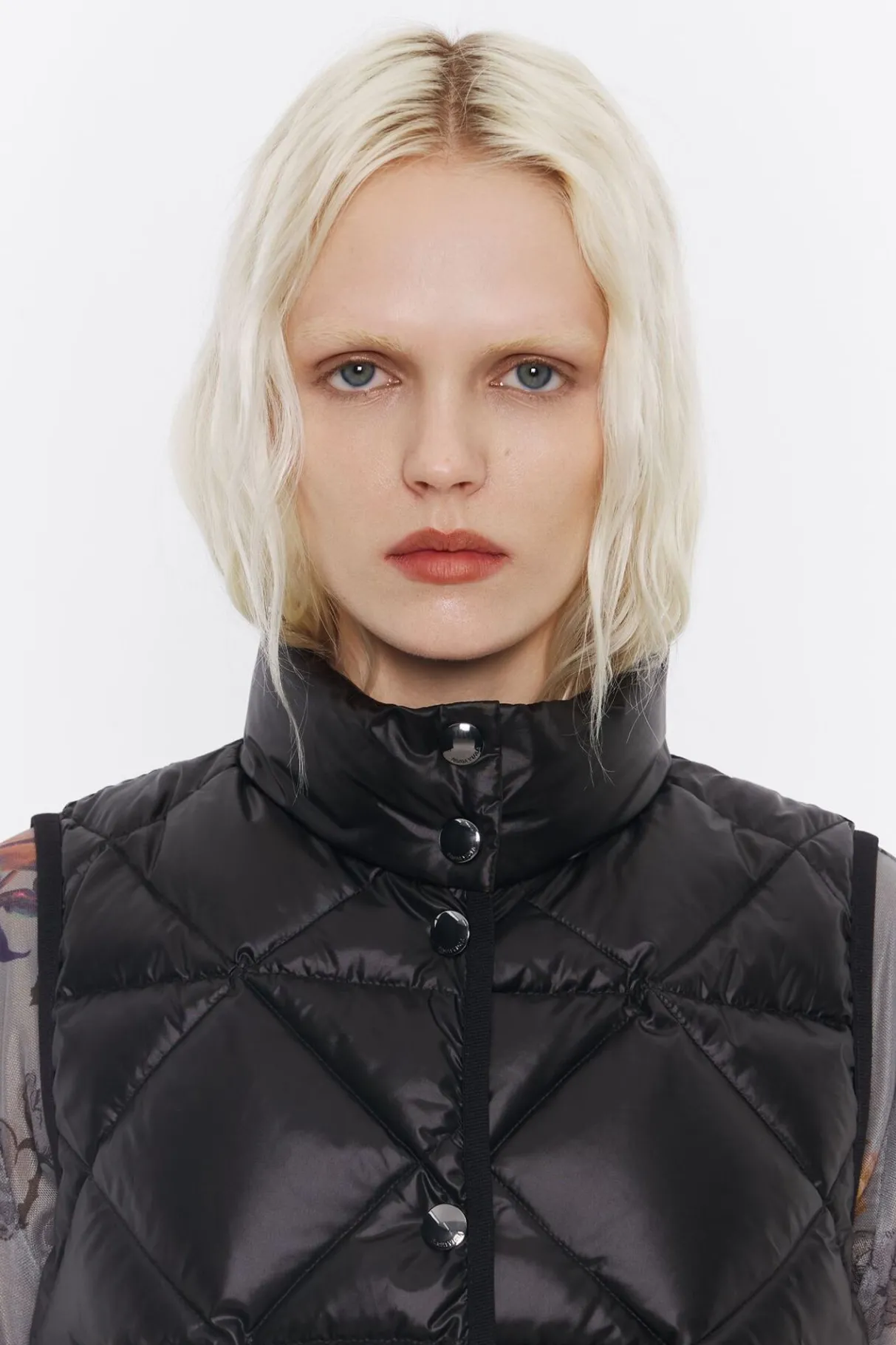 Mujer BIMBA Y LOLA Gabardinas Y Chaquetas<Chaleco Guateado Negro